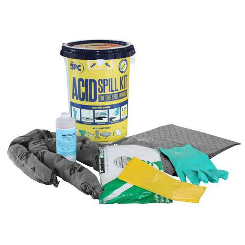 Kit anti-pollution pour acide - Brady Kit anti-pollution pour acide - Brady