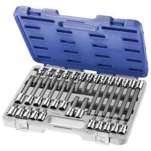Coffret de douilles tournevis Torx® 1/2 - 32 pièces Coffret de douilles tournevis Torx® 1/2 - 32 pièces