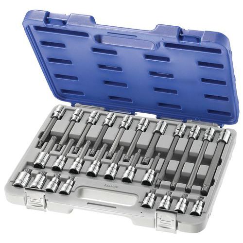 Koffer met schroevendraaierdoppen XZN 1/2'' - 26 stuks Facom Expert Koffer met schroevendraaierdoppen XZN 1/2'' - 26 stuks Facom Expert