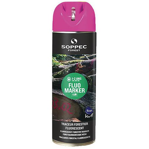 Aérosol de marquage Forestier fluorescent - Fluo Marker® - Soppec