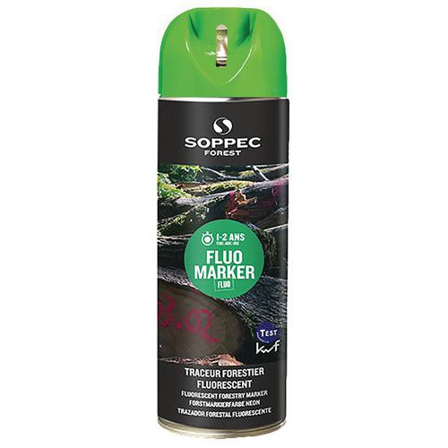 Aérosol de marquage Forestier fluorescent - Fluo Marker® - Soppec
