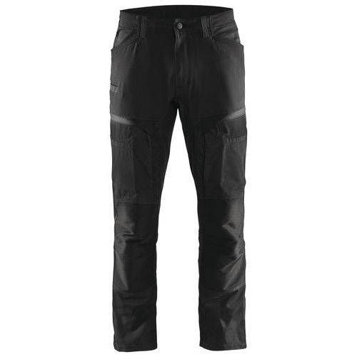 Service werkbroek met stretch 1456 - zwart/donkergrijs