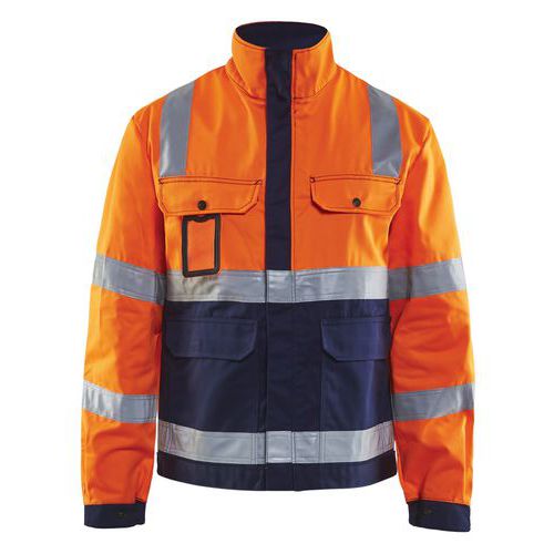 Jack Ongevoerd High Vis 4023 - oranje/marineblauw