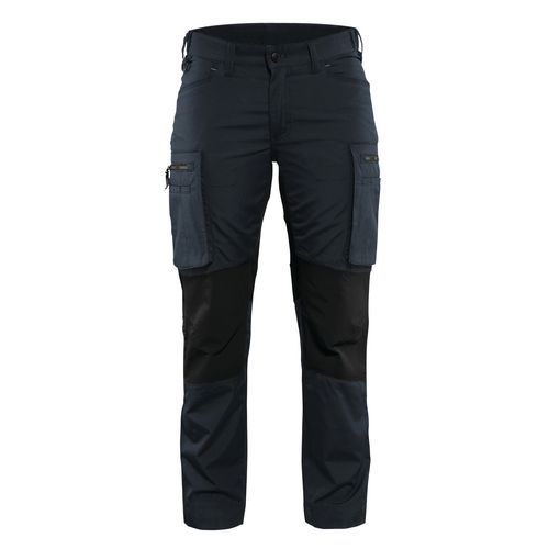 Service werkbroek Dames stretch 7159 - donker marineblauw/zwart