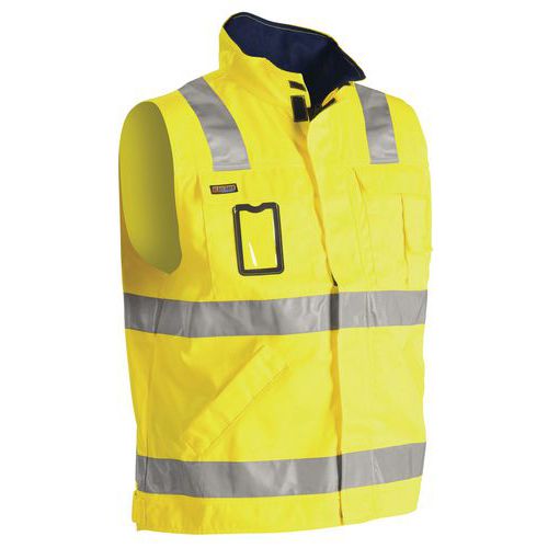 Gilet Haute Visibilité – Lot De 5 – Jaune Fluorescent Avec Bandes Réfléchissantes – Taille Universelle