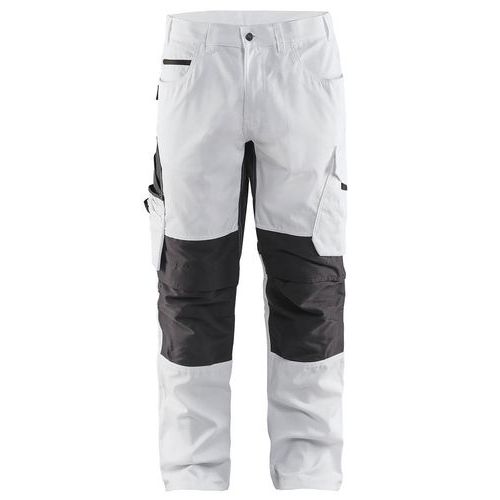 Blaklader Schilderswerkbroek Met Stretch 1095 - Wit/donkergrijs