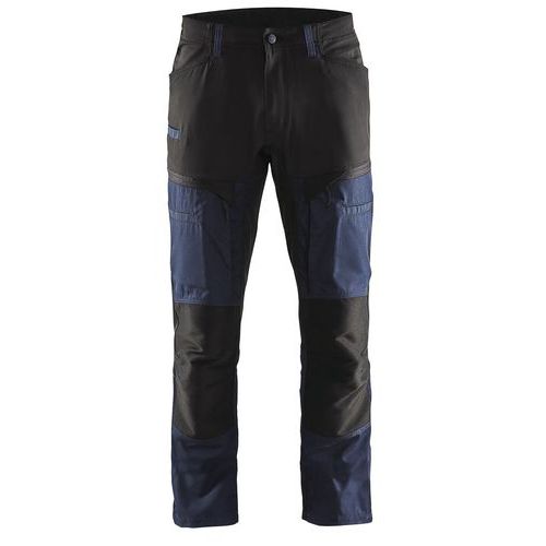 Blaklader Service Werkbroek Met Stretch 1456 - Donker Marineblauw/zwart