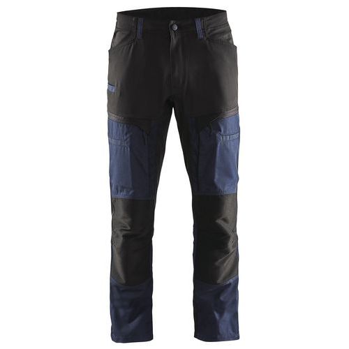 Blaklader Service Werkbroek Met Stretch 1456 - Donker Marineblauw/zwart