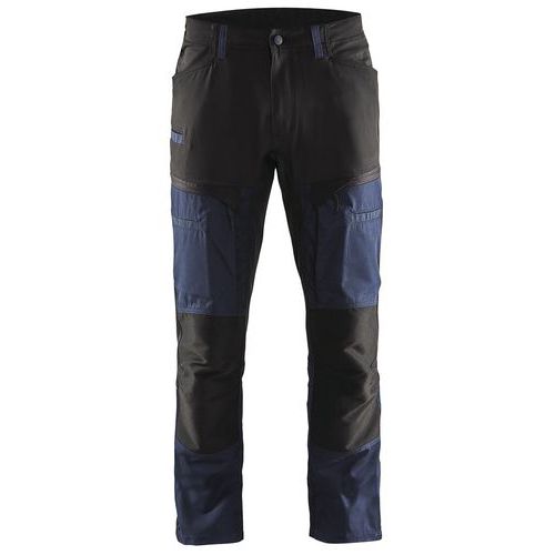 Blaklader Service Werkbroek Met Stretch 1456 - Donker Marineblauw/zwart