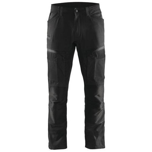 Blaklader Service Werkbroek Met Stretch 1456 - Zwart/donkergrijs