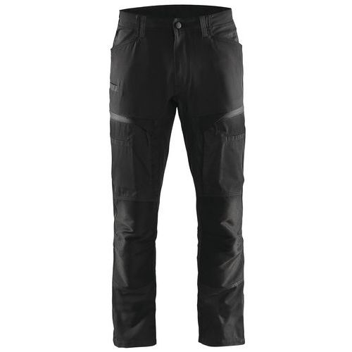 Blaklader Service Werkbroek Met Stretch 1456 - Zwart/donkergrijs