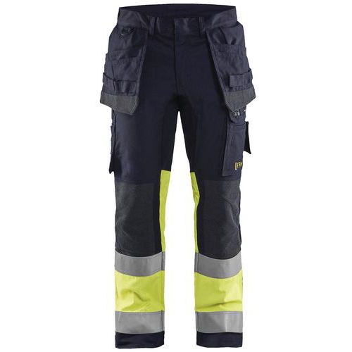 Blaklader Werkbroek Met Stretch Multinorm Vlamvertragend 1487-fluorescerend Geel