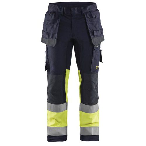 Blaklader Werkbroek Met Stretch Multinorm Vlamvertragend 1487-fluorescerend Geel