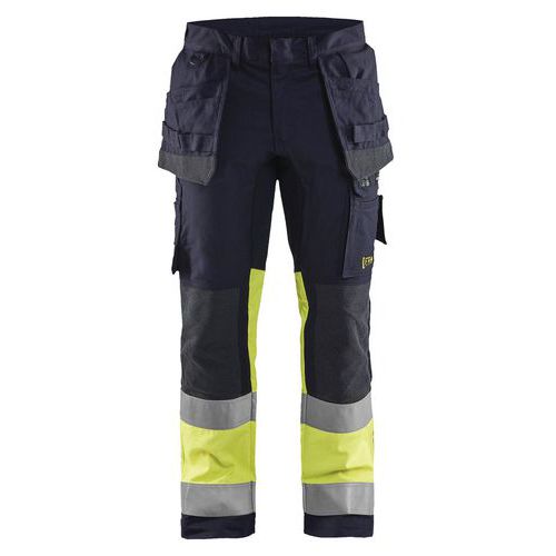 Blaklader Werkbroek Met Stretch Multinorm Vlamvertragend 1487-fluorescerend Geel