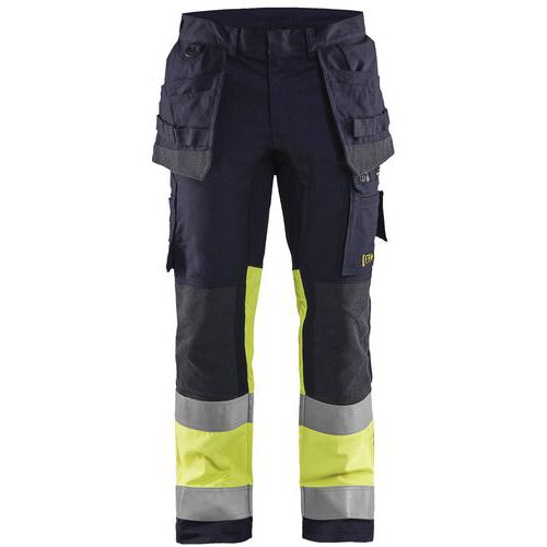 Blaklader Werkbroek Met Stretch Multinorm Vlamvertragend 1487-fluorescerend Geel