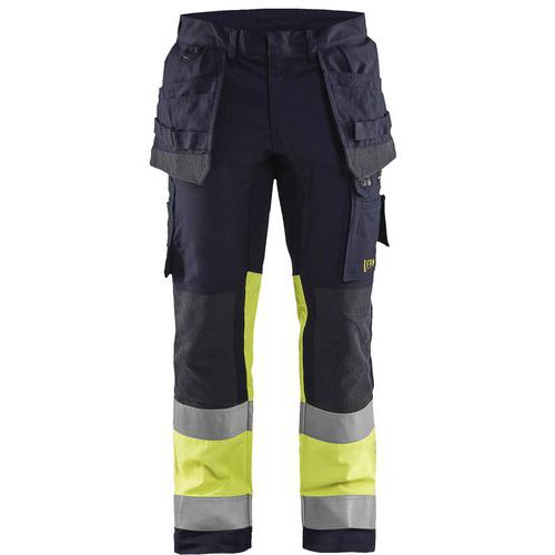 Blaklader Werkbroek Met Stretch Multinorm Vlamvertragend 1487-fluorescerend Geel