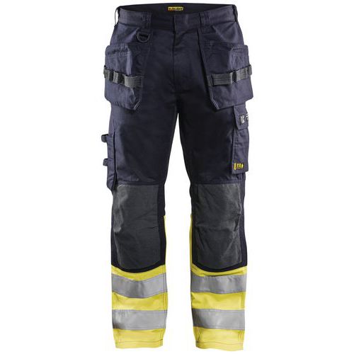 Blaklader Werkbroek Met Stretch Multinorm Vlamvertragend 1489-fluorescerend Geel