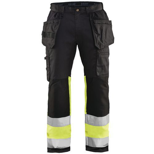 Blaklader Werkbroek High Vis Met Stretch 1558 - Zwart/geel
