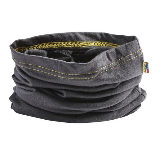 Cache-cou 100% mérinos gris foncé/jaune Cache-cou 100% mérinos gris foncé/jaune