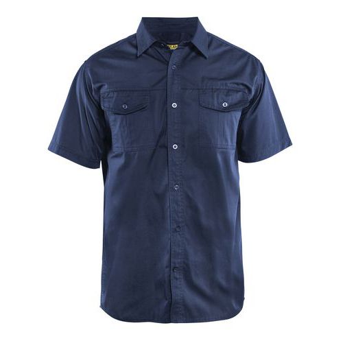 Blaklader Overhemd Twill Korte Mouw 3296 - Marineblauw