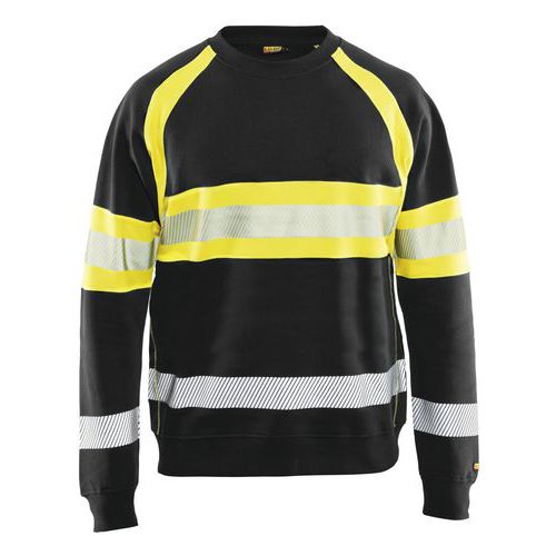 Blaklader Sweater High Vis 3359 - Zwart/fluo Geel