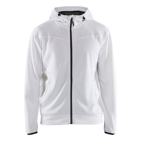 Blaklader Hoodie Met Rits 3363 - Wit/donkergrijs