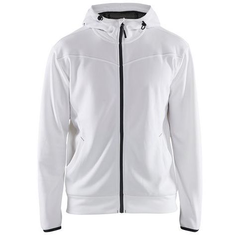 Blaklader Hoodie Met Rits 3363 - Wit/donkergrijs