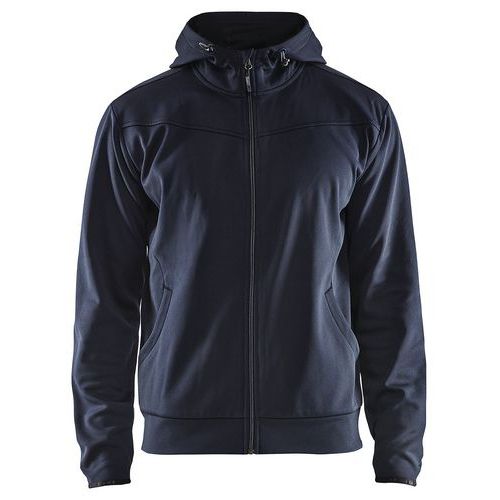 Blaklader Hoodie Met Rits 3363 - Marineblauw/zwart