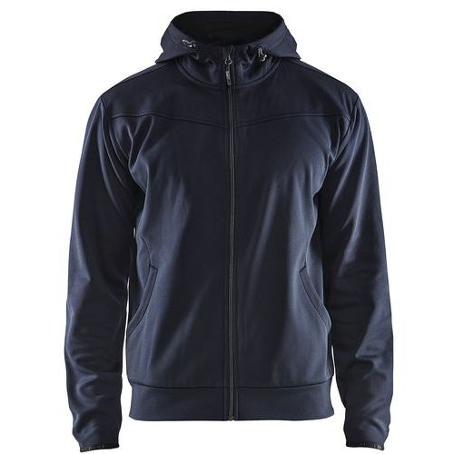 Blaklader Hoodie Met Rits 3363 - Marineblauw/zwart