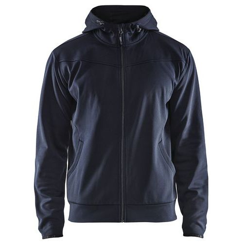 Blaklader Hoodie Met Rits 3363 - Marineblauw/zwart