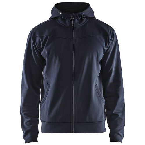 Blaklader Hoodie Met Rits 3363 - Marineblauw/zwart