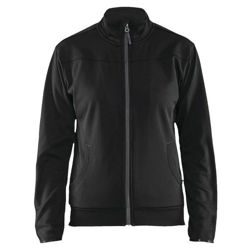 Blaklader Service Sweatshirt Dames Met Rits 3394 - Zwart/donkergrijs