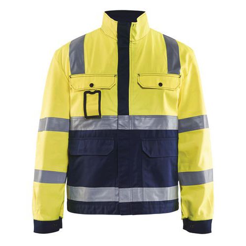 Blaklader Jack Ongevoerd High Vis 4023 - Geel/marineblauw