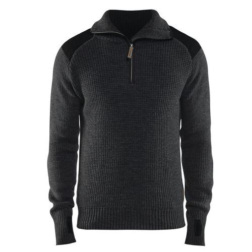Blaklader Sweater Wol 4630 - Donkergrijs/zwart