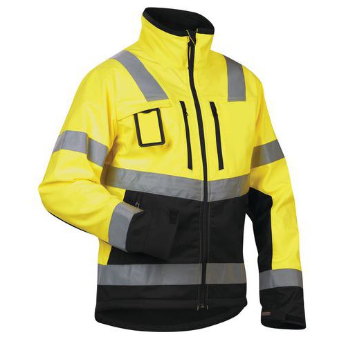 Blaklader Jack Softshell High Vis 4900 - Geel/zwart