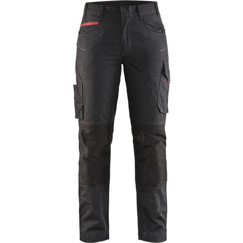 Blaklader Service Werkbroek Dames High Vis 7195 - Zwart/rood