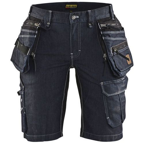 Blaklader Short Dames Denim Stretch X1900 7992 - Marineblauw/zwart