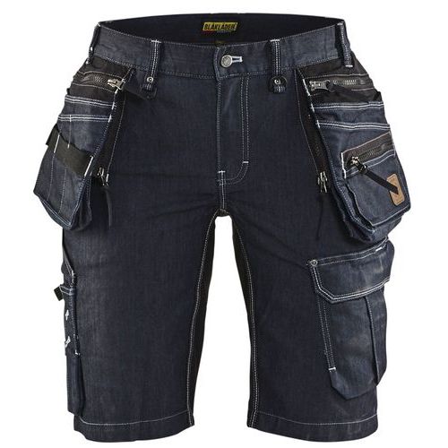 Blaklader Short Dames Denim Stretch X1900 7992 - Marineblauw/zwart