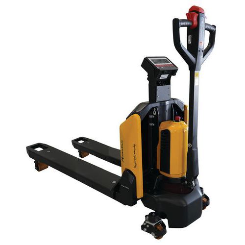 Transpalette électrique 1500 kg lithium avec peseur - Manutan Expert Transpalette électrique 1500 kg lithium avec peseur - Manutan Expert