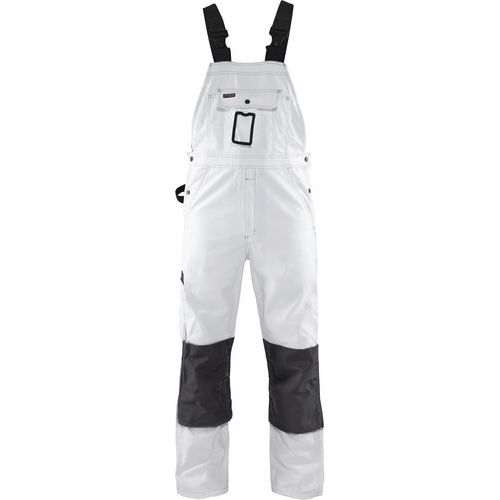 Blaklader Schildersbroek Met Bretels - Wit/grijs - Blåkläder