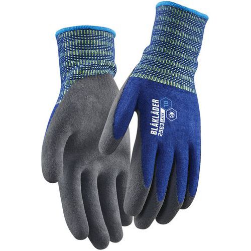 Gants artisan doublés en latex trempé jauge 13 - Bleu - Blåkläder Gants artisan doublés en latex trempé jauge 13 - Bleu - Blåkläder