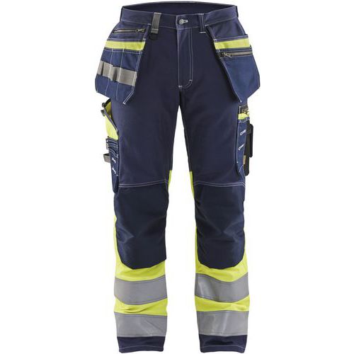 Werkbroek hoge zichtbaarheid stretch - blauw/geel - Blåkläder Werkbroek hoge zichtbaarheid stretch - blauw/geel - Blåkläder