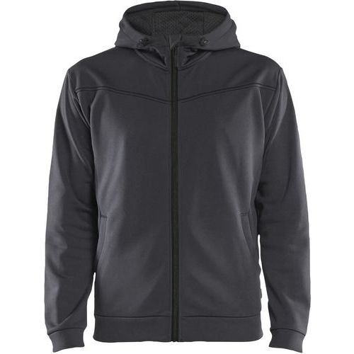 Blaklader Hoodie Met Hele Rits Grijs - Blåkläder