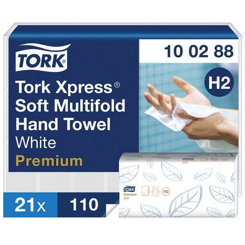 Handdoeken Premium H2 met ZZ-vouw - Tork Handdoeken Premium H2 met ZZ-vouw - Tork