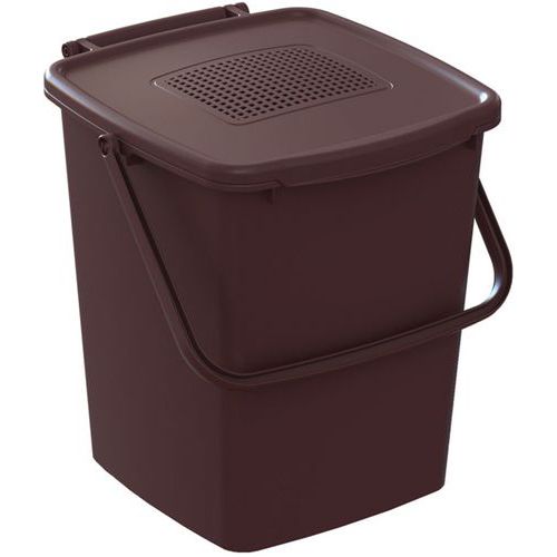Afvalbak Minimax food waste vierkant geventileerd 10 ltr Vepabins Afvalbak Minimax food waste vierkant geventileerd 10 ltr Vepabins