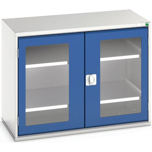 Hoge kast Verso 1050x550x800mm met raamdeur en 2 legborden - BOTT Hoge kast Verso 1050x550x800mm met raamdeur en 2 legborden - BOTT