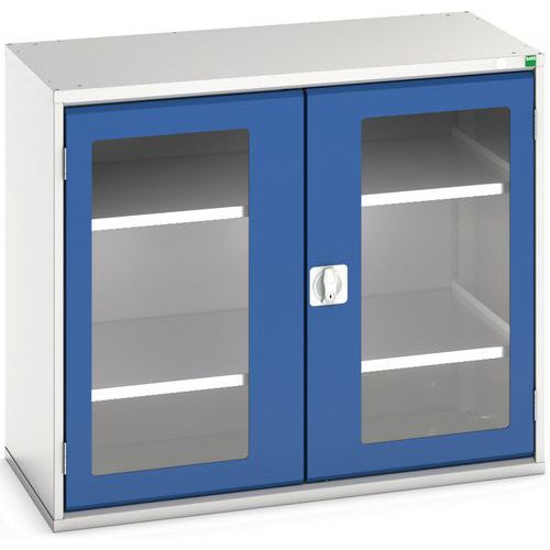 Hoge kast Verso 1050x550x900mm met raamdeur en 2 legborden - BOTT Hoge kast Verso 1050x550x900mm met raamdeur en 2 legborden - BOTT