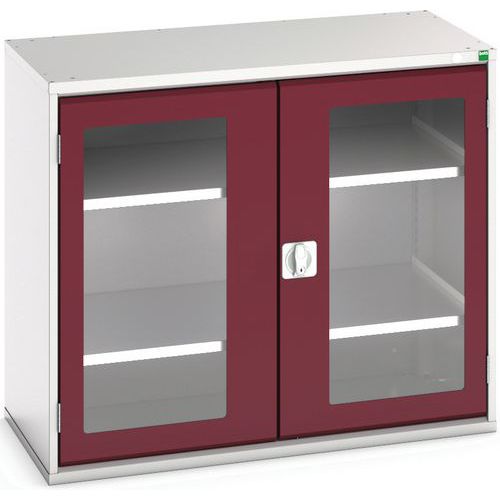 Hoge kast Verso 1050x550x900mm met raamdeur en 2 legborden - BOTT Hoge kast Verso 1050x550x900mm met raamdeur en 2 legborden - BOTT