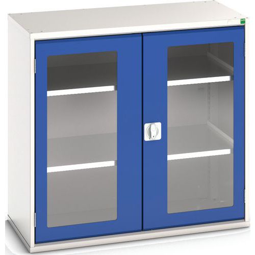 Hoge kast Verso 1050x550x1000mm met raamdeur en 2 legborden - BOTT Hoge kast Verso 1050x550x1000mm met raamdeur en 2 legborden - BOTT