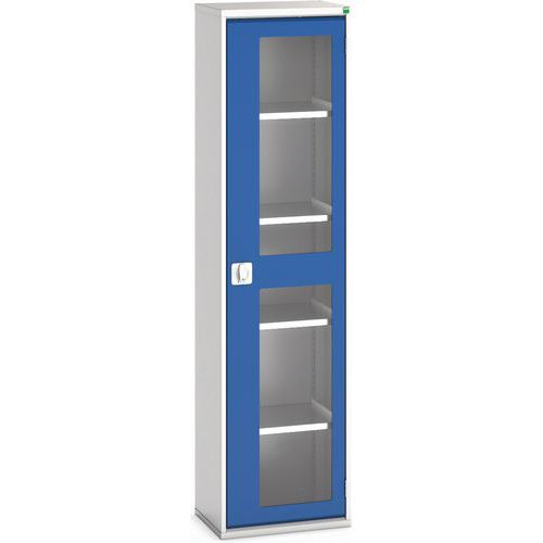 Kast Verso - transparante deuren - 4 legborden 525x350x2000 - Bott Kast Verso - transparante deuren - 4 legborden 525x350x2000 - Bott